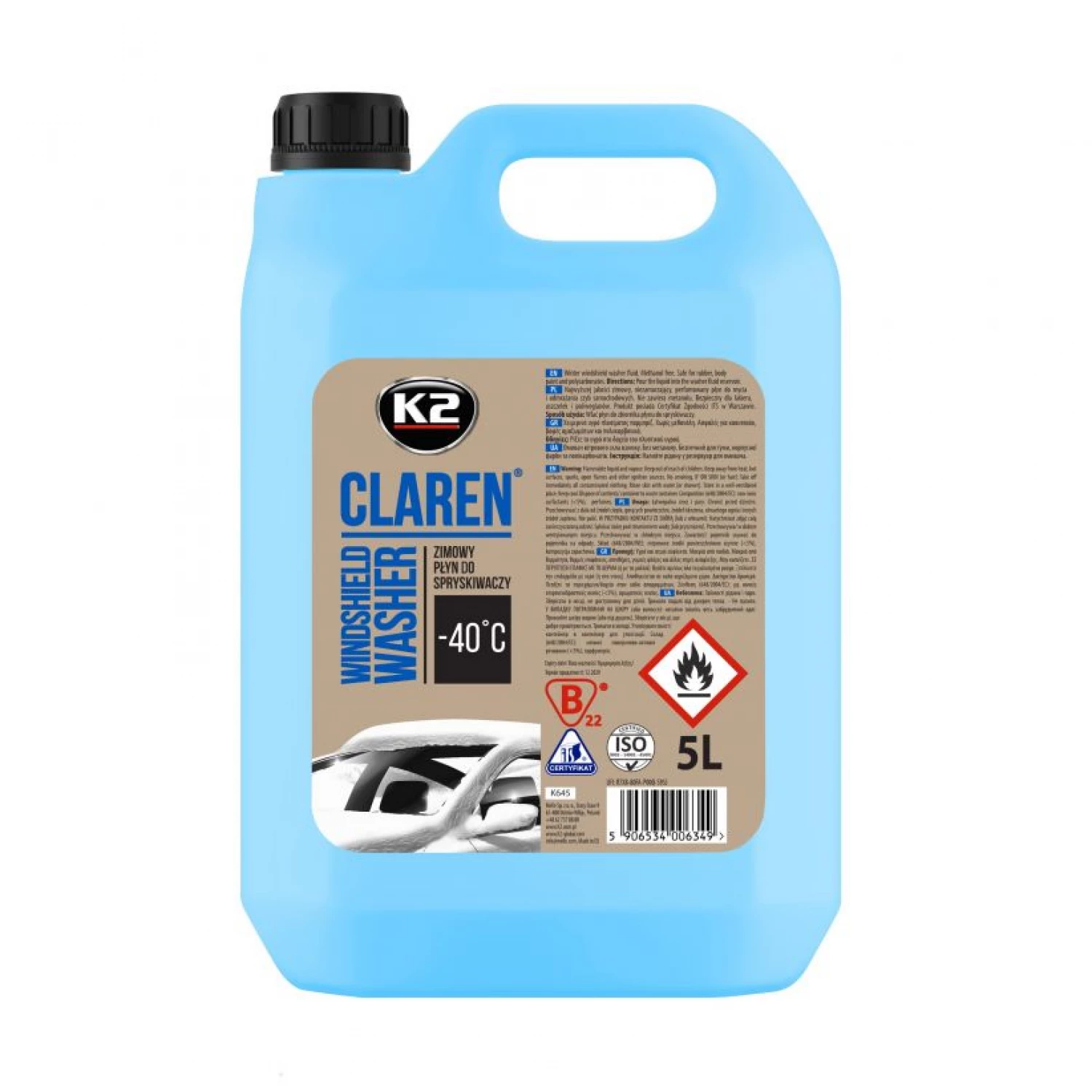 K2 Claren Windshield Washer -40